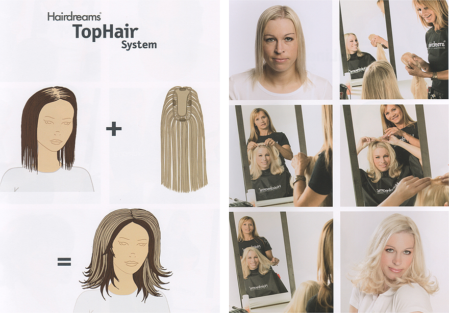 Haarverdichtung Hairdreams TopHair System